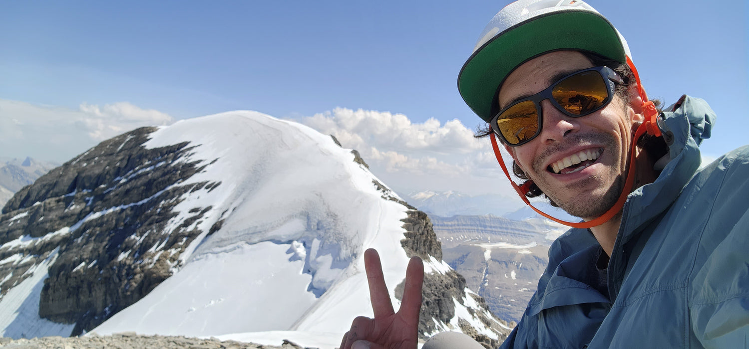 fonzdot solo on Mount Athabasca Alberta Jasper National Park